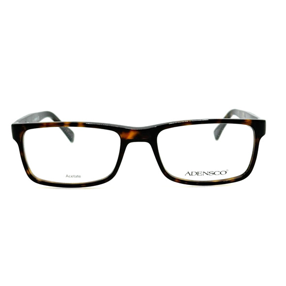 ADENSCO AD 112 MEN RECTANGLE EYEGLASSES HAVANA BROWN FRAMES 56-18-145 - Picture 1 of 8